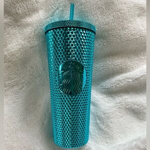 Starbucks 24 oz Blue Chrome Tumbler